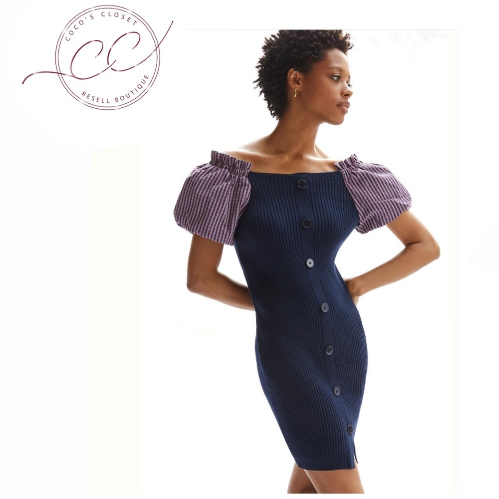 NWT• Maeve Puff-Sleeved Mini Dress